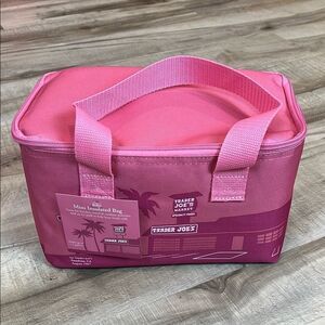 Trader Joe's Pink Mini Insulated Bag